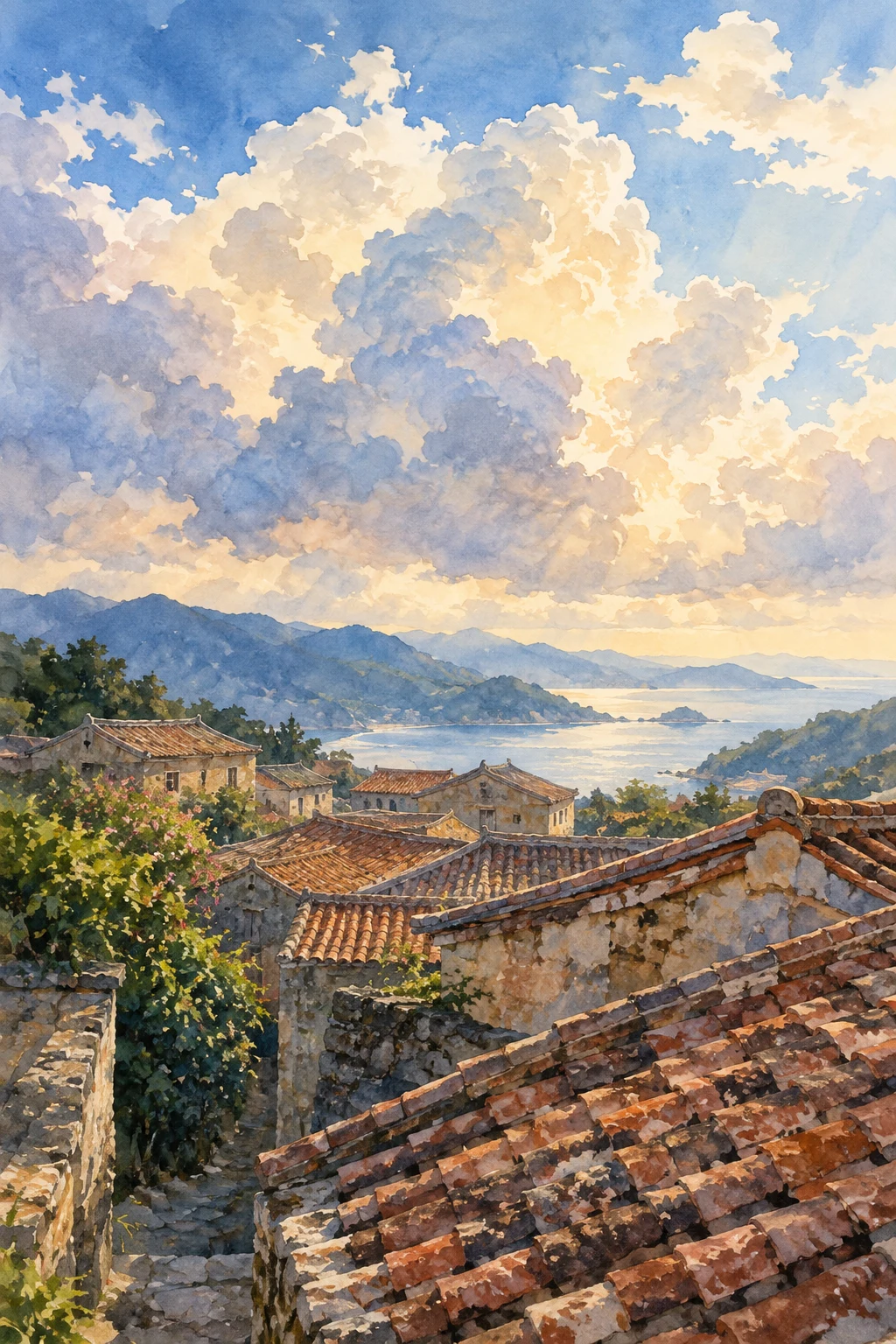 屋頂上的雲